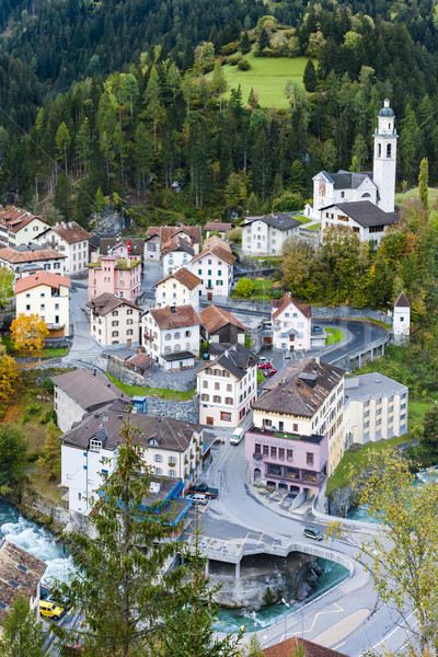 Tiefencastel, canton Graubunden, Switzerland Stock photo © phbcz
