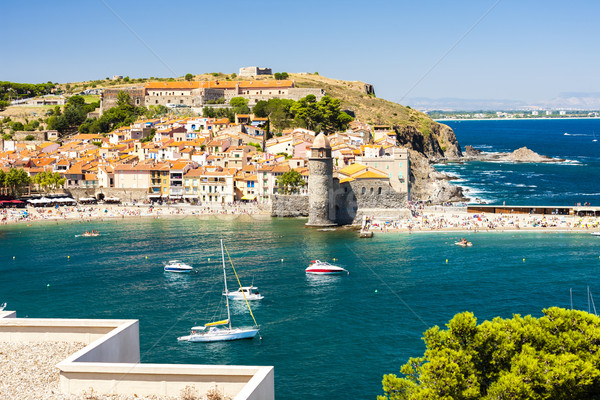 town and harbour of Collioure, Languedoc-Roussillon, France Stock photo © phbcz