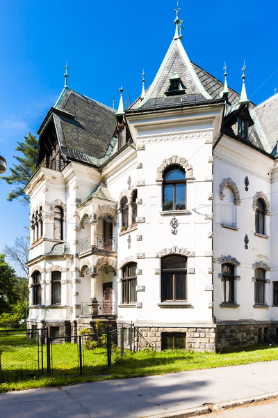 Villa Tsjechische Republiek huis architectuur buitenshuis buiten Stockfoto © phbcz