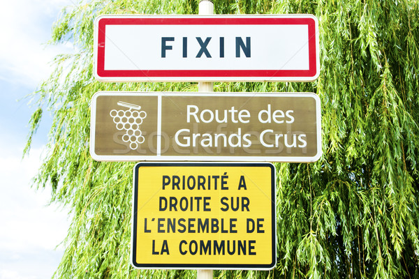 wine route, Fixin, Burgundy, France Stock photo © phbcz
