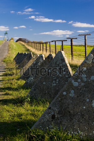 remains of iron curtain, Cizov, Czech Republic Stock photo © phbcz