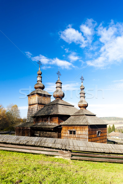 wooden church, Museum of Ukrainian village, Svidnik, Slovakia Stock photo © phbcz