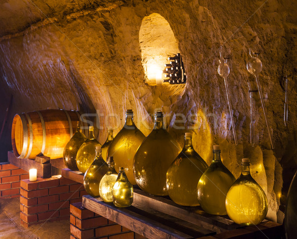 ワイン貯蔵室 チェコ共和国 キャンドル タンク オブジェクト 生産 ストックフォト © phbcz