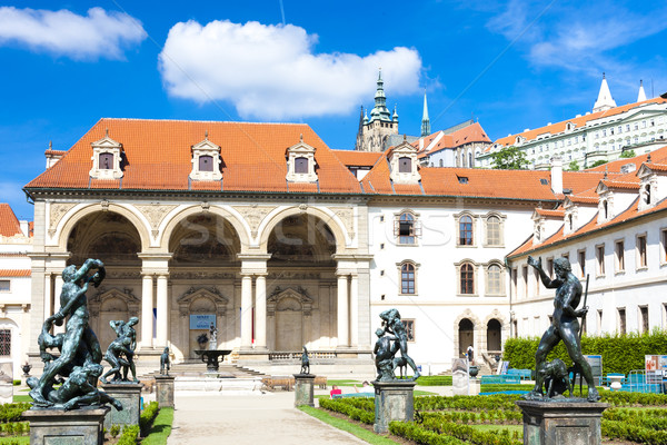 Valdstejnska Garden and Prague Castle, Prague, Czech Republic Stock photo © phbcz