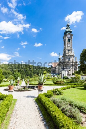 Mosteiro jardim baixar Áustria edifício arquitetura Foto stock © phbcz
