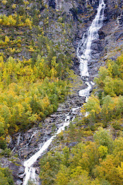 landscape near Borgund Stavkirke, Norway Stock photo © phbcz