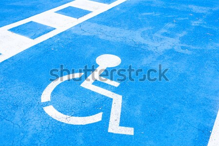 place reserved for disabled people Stock photo © phbcz