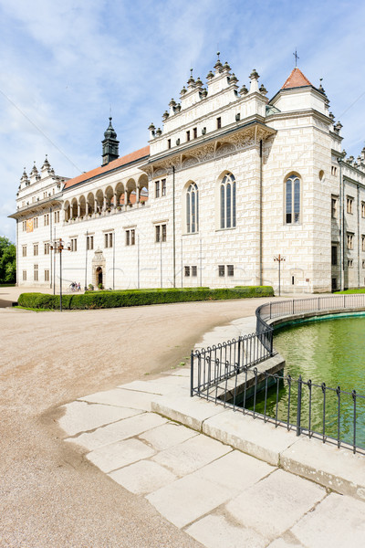 Foto stock: Palácio · República · Checa · edifício · arquitetura · história · fonte