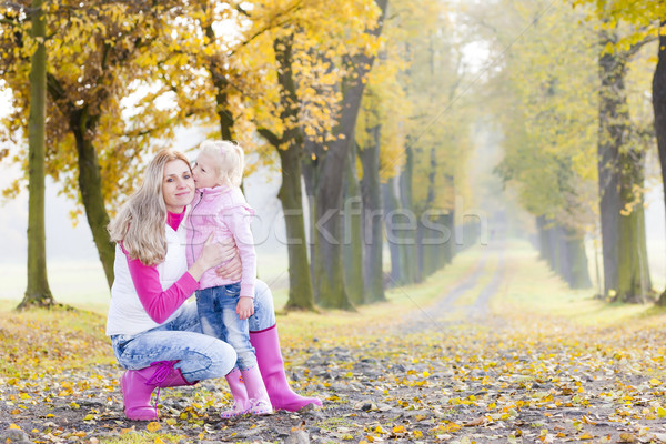 Moeder dochter steegje vrouw kind Stockfoto © phbcz