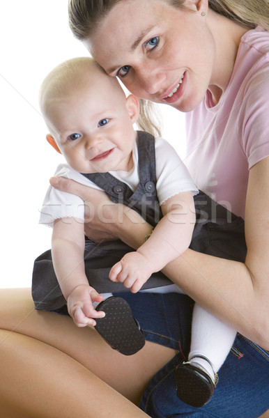 Retrato madre bebé mujer familia ninos Foto stock © phbcz