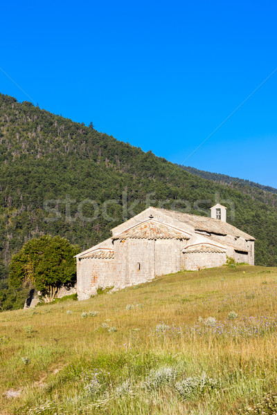 Chapel Notre-Dame near Vergons, Provence, France Stock photo © phbcz