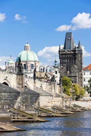 Charles bridge, Prague, Czech Republic Stock photo © phbcz