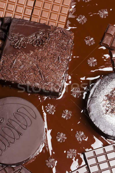 Stok fotoğraf: Natürmort · çikolata · kek · kekler · gıda · doğum · günü