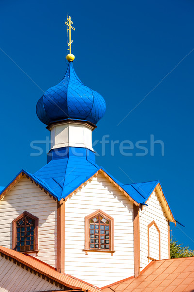 Bois orthodoxe église saint bâtiment tour [[stock_photo]] © phbcz