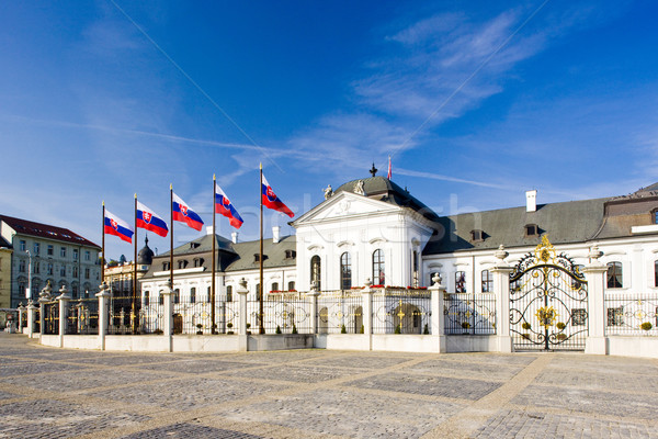 Presidencial residencia palacio cuadrados Bratislava Eslovaquia Foto stock © phbcz