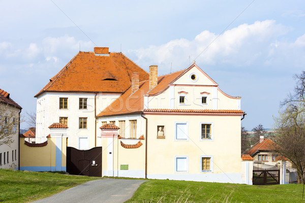 Pałac Czechy zamek architektury odkryty na zewnątrz Zdjęcia stock © phbcz