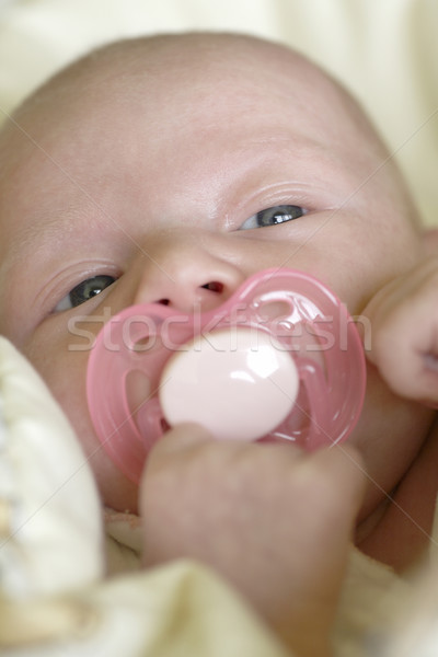 Une mois vieux bébé mains main Photo stock © phbcz