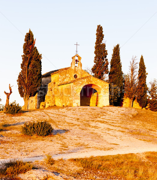 Chapel St. Sixte near Eygalieres, Provence, France Stock photo © phbcz