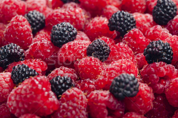 raspberries and blackberries Stock photo © phbcz