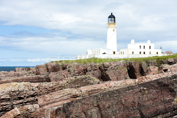 Foto stock: Faro · tierras · altas · Escocia · edificio · rock · arquitectura