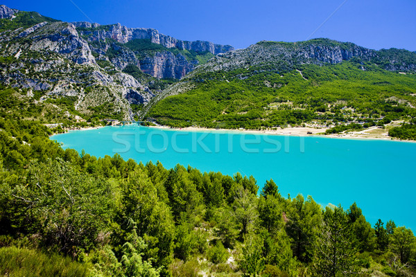 Stock photo: St Croix Lake, Les Gorges du Verdon, Provence, France