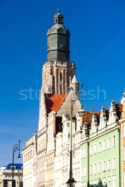 St Elisabeth''s Church, Main Market Square, Wroclaw, Silesia, Po Stock photo © phbcz