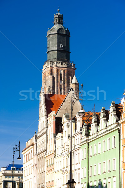 Igreja principal mercado praça edifício arquitetura Foto stock © phbcz