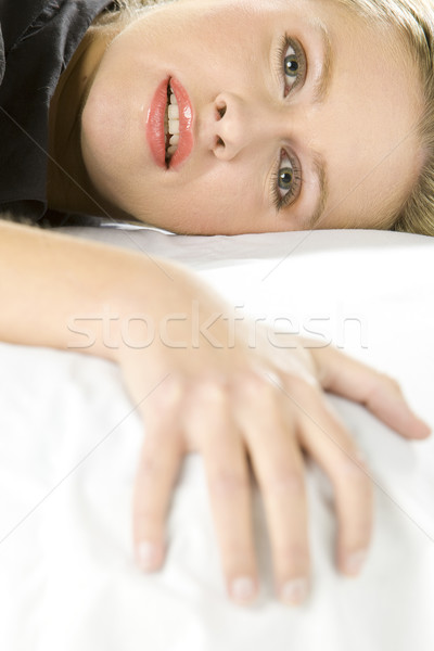 portrat of lying woman Stock photo © phbcz