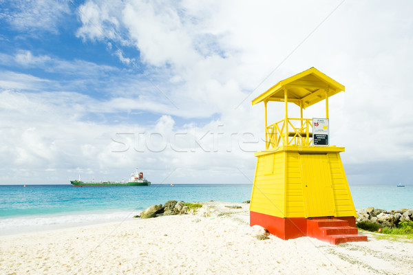 Cabina spiaggia impresa Barbados Caraibi mare Foto d'archivio © phbcz