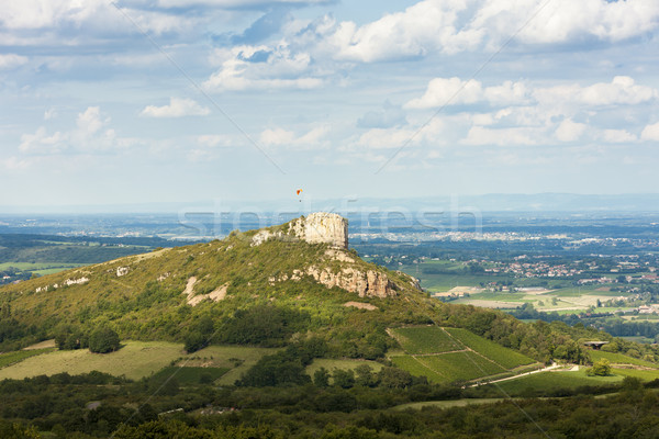 Solutre Rock, Burgundy, France Stock photo © phbcz