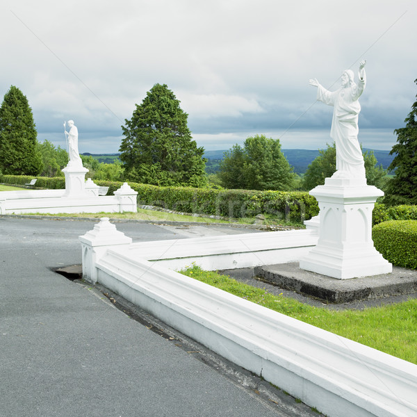 [[stock_photo]]: Abbaye · Irlande · Voyage · sculpture · extérieur · à · l'extérieur