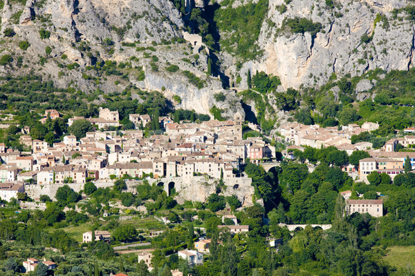 Moustiers Sainte Marie, Alpes-de-Haute-Provence Departement, Fra Stock photo © phbcz
