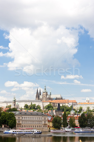 Foto stock: Praga · República · Checa · edificio · ciudad · iglesia · barco