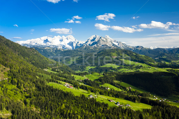 view to Dachstein from the west, Upper Austria-Styria, Austria Stock photo © phbcz