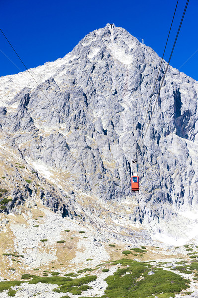 cable car to Lomnicky Peak, Vysoke Tatry (High Tatras), Slovakia Stock photo © phbcz