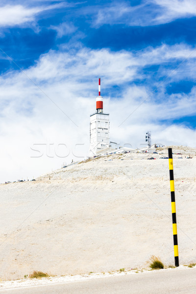weather station on summit of Mont Ventoux, Provence, France Stock photo © phbcz