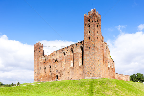 Foto stock: Ruinas · castillo · Polonia · edificio · viaje · arquitectura