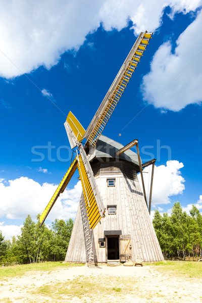 Stock photo: windmill, Kaszubski ethnographic park in Wdzydzki Park Krajobraz