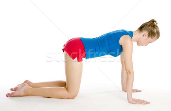 Stock fotó: Testmozgás · nő · fitnessz · sportok · fiatal · egyedül