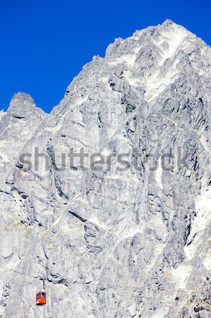 cable car to Lomnicky Peak, Vysoke Tatry (High Tatras), Slovakia Stock photo © phbcz