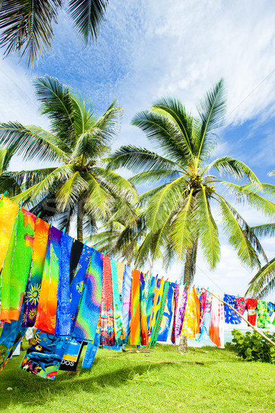 typical fabrics, Bathsheba, East coast of Barbados, Caribbean Stock photo © phbcz