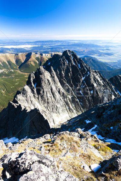 Stock photo: view from Lomnicky Peak, Vysoke Tatry (High Tatras), Slovakia