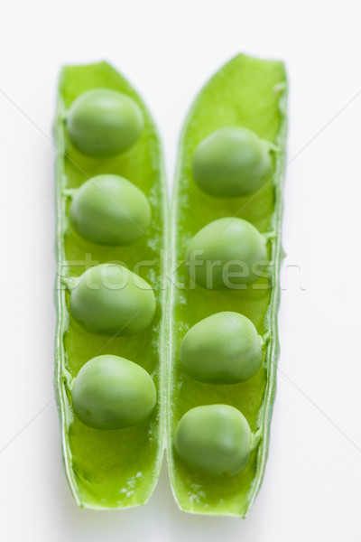 Hüvely zöld belső zöldségek zöldség közelkép Stock fotó © phbcz
