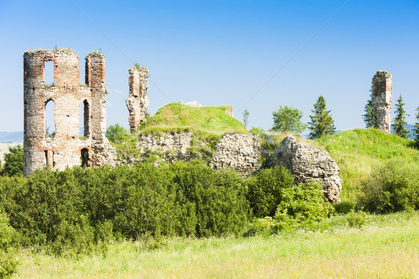 Stock photo: ruins of Plavec Castle, Slovakia