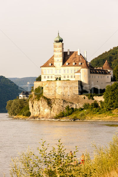 Pałac dunaj rzeki obniżyć Austria budynku Zdjęcia stock © phbcz