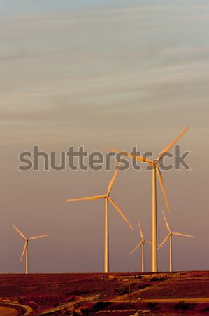 wind turbines, Castile and Leon, Spain Stock photo © phbcz