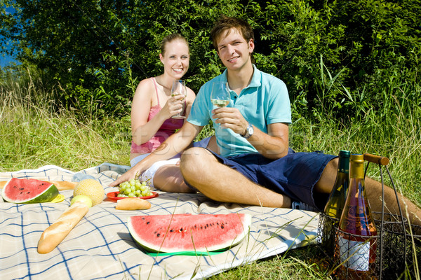 couple at a picnic Stock photo © phbcz