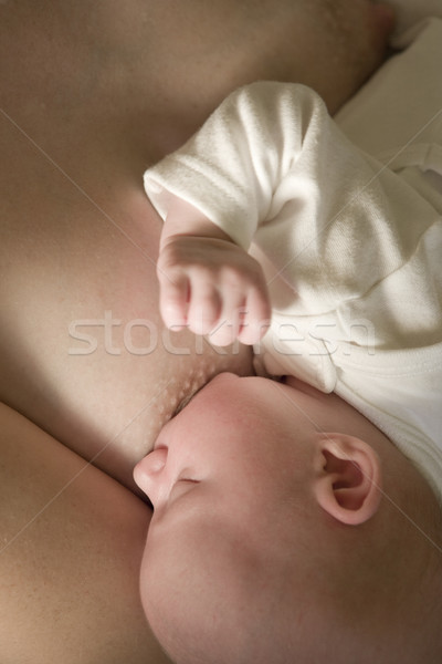 嬰兒 女子 家庭 手 愛 孩子們 商業照片 © phbcz