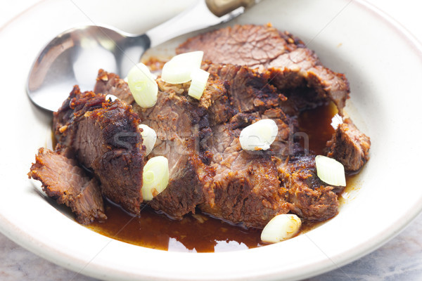 beef meat to the Jewish way Stock photo © phbcz