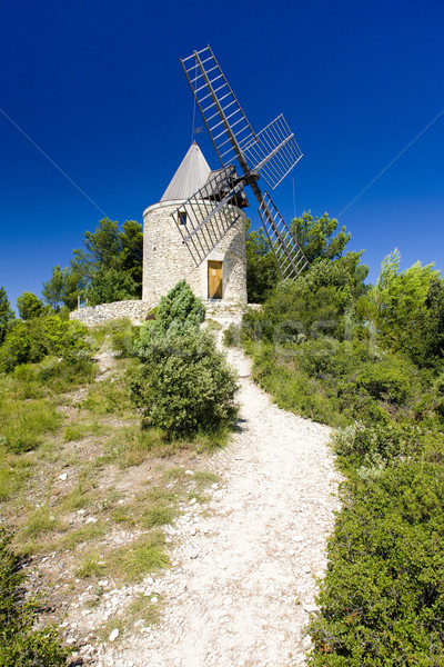 Moinho de vento França viajar moinho ao ar livre fora Foto stock © phbcz